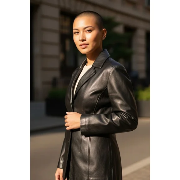 Worthington Black Genuine Lambskin Leather Jacket Plus XL - Picture 7 of 12